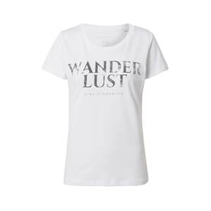EINSTEIN & NEWTON Póló 'Dust Wanderlust'  fekete / fehér