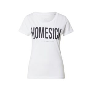 EINSTEIN & NEWTON Póló 'Homesick'  fekete / fehér