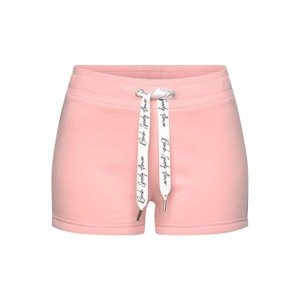 BENCH Pizsama nadrágok  pasztell-rózsaszín / fekete / fehér