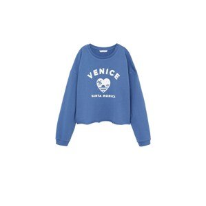 MANGO KIDS Tréning póló 'Venice'  kék / fehér