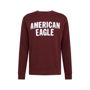 American Eagle Póló  burgundi vörös / fehér