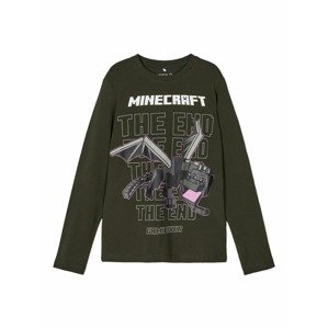NAME IT Póló 'Minecraft'  antracit / világos-rózsaszín / khaki / sötétszürke / fehér
