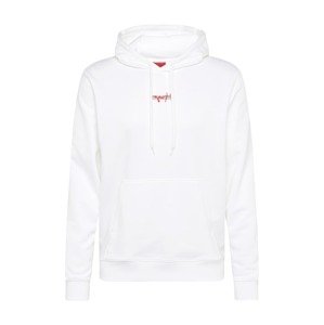 HUGO Tréning póló 'Doley'  fehér / világosszürke / piros