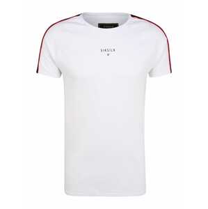 SikSilk Shirt  fehér / fekete / piros