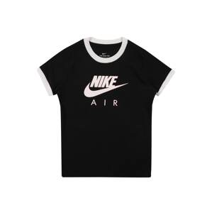 Nike Sportswear Póló  fehér / fekete / világos bézs