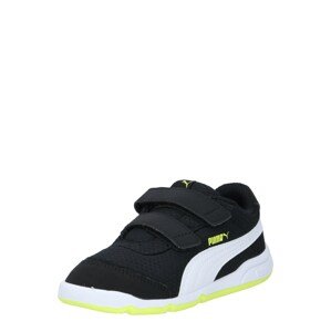 PUMA Sportcipő 'Stepfleex 2'  fekete / neonsárga / fehér