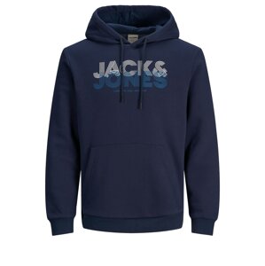 JACK & JONES Tréning póló  kék / sötétkék / fehér