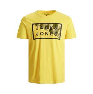 Jack & Jones Junior Póló 'Shawn'  sárga / fekete