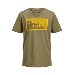 Jack & Jones Junior Póló 'Shawn'  khaki / aranysárga