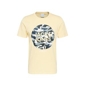 JACK & JONES Póló 'PRIME'  pasztellsárga / tengerészkék / fekete / szürke / fehér