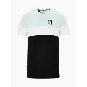 11 Degrees Shirt 'TRIPLE PANEL CUT AND SEW'  fehér / menta / fekete