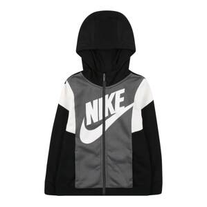 Nike Sportswear Tréning dzseki 'Amplify'  fehér / fekete / szürke