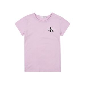 Calvin Klein Jeans Póló  lila / pasztellila / fehér