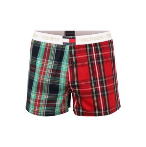 Tommy Hilfiger Underwear Boxeralsók  sötétzöld / piros / fehér / tengerészkék