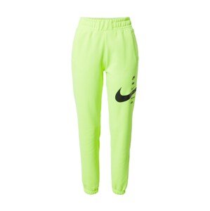 Nike Sportswear Nadrág  neonzöld / fekete