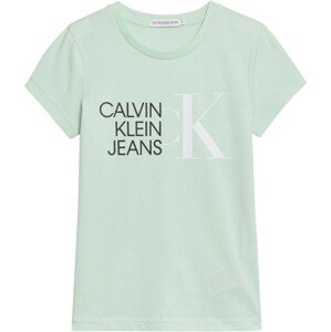 Calvin Klein Jeans Póló  menta / fekete / fehér