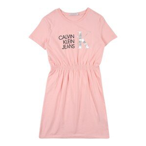 Calvin Klein Jeans Ruha  rózsaszín / fekete / ezüst