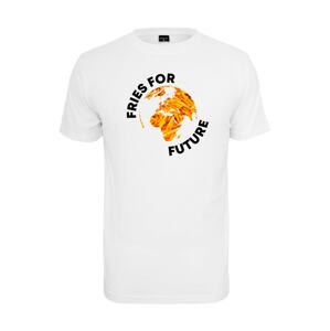 Mister Tee Póló 'Fries For Future'  narancs / fekete / fehér