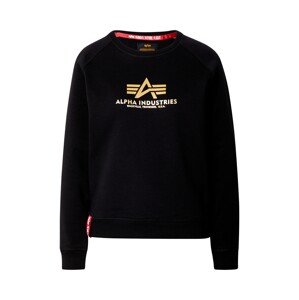 ALPHA INDUSTRIES Tréning póló  arany / piros / fekete