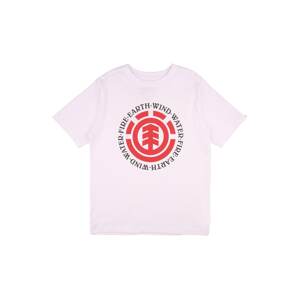 ELEMENT Sport-Shirt 'SEAL'  piszkosfehér / piros / fekete