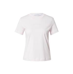 Calvin Klein Jeans Póló  pasztell-rózsaszín / fehér