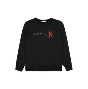 Calvin Klein Jeans Tréning póló  fekete / világospiros / fehér