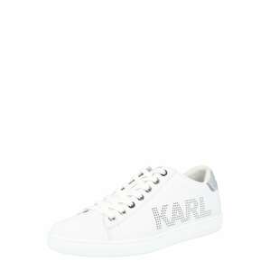 Karl Lagerfeld Rövid szárú edzőcipők 'KUPSOLE II'  ezüst / fehér