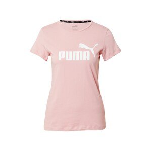 PUMA Funkcionális felső  fehér / fáradt rózsaszín