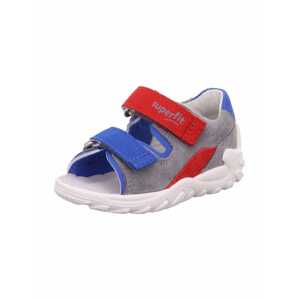 SUPERFIT Nyitott cipők 'FLOW'  kék / szürke / piros