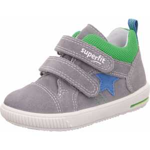 SUPERFIT Tipegő cipők 'Moppy'  szürke / zöld / kék