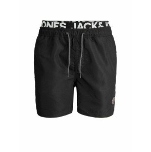JACK & JONES Szörf rövidnadrágok 'Bali'  fekete / fehér