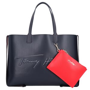 TOMMY HILFIGER Shopper táska  éjkék / piros / fehér