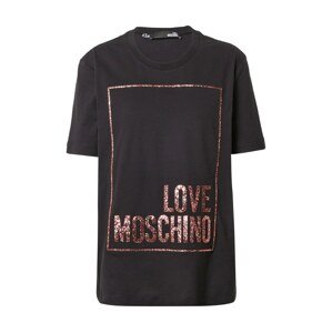 Love Moschino Póló  fekete / sötétvörös