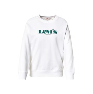LEVI'S Tréning póló  fehér / smaragd