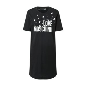 Love Moschino Kleid  fekete / fehér