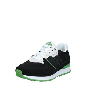 REPLAY Rövid szárú edzőcipők  fehér / fekete / zöld