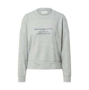 Abercrombie & Fitch Tréning póló  szürke / sötétkék
