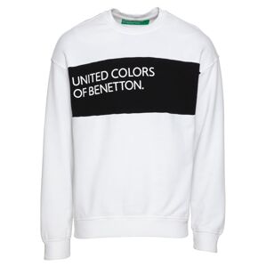 UNITED COLORS OF BENETTON Tréning póló  fehér / fekete