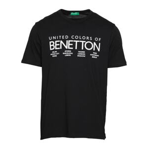 UNITED COLORS OF BENETTON T-Shirt  fekete / fehér