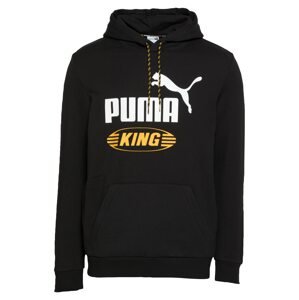 PUMA Tréning póló 'King'  fekete / fehér / sárga