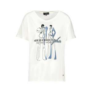 monari T-Shirt  fehér / füstkék / fekete