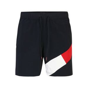 Tommy Hilfiger Underwear Rövid fürdőnadrágok  tengerészkék / piros / fehér