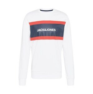 JACK & JONES Tréning póló 'SHAKE'  fehér / piros / tengerészkék