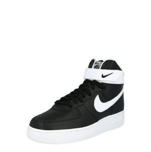 Nike Sportswear Magas szárú edzőcipők 'Air Force 1'  fehér / fekete