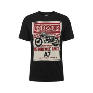Barbour International Póló 'Legend A7'  fekete / fehér / piros