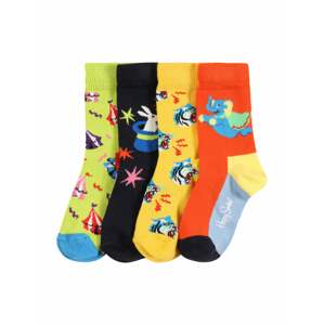 Happy Socks Zokni 'Circus'  sötétlila / fehér / sárga / kék / fekete