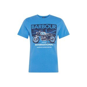 Barbour International Póló 'Greenwood'  égkék / fehér / tengerészkék