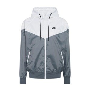 Nike Sportswear Átmeneti dzseki 'Heritage Essentials'  világosszürke / sötétszürke / fehér