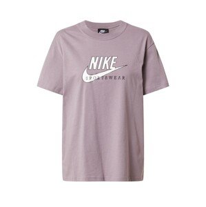 Nike Sportswear Póló  orgona / fehér