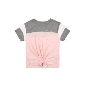 Abercrombie & Fitch Póló  szürke melír / fehér / világos-rózsaszín